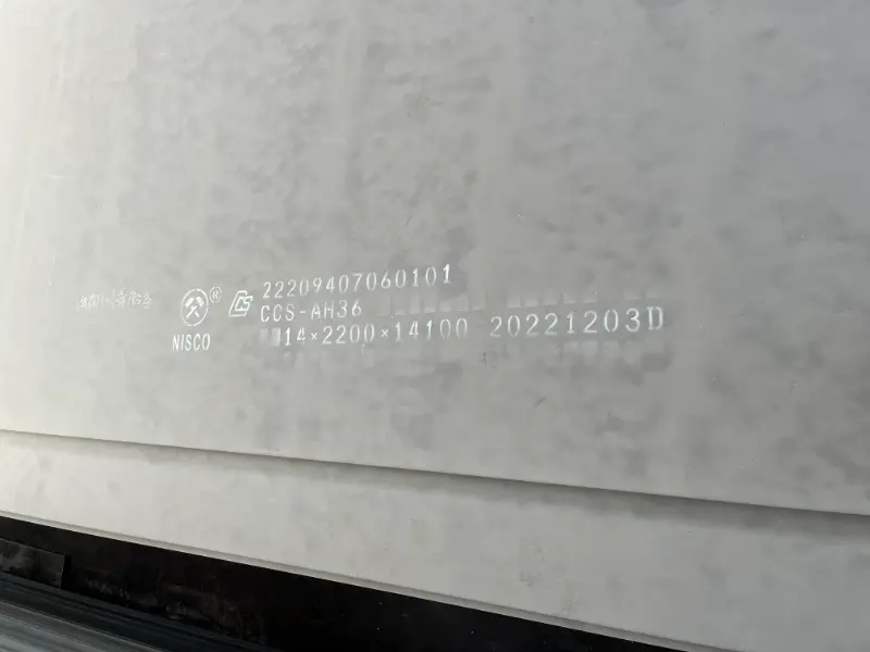 CCS Grade AH36 Shipbuilding Steel Plate