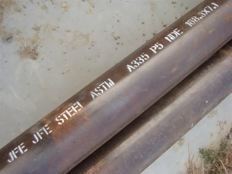 ASME SA335 P5 Seamless Alloy Steel Pipe Material