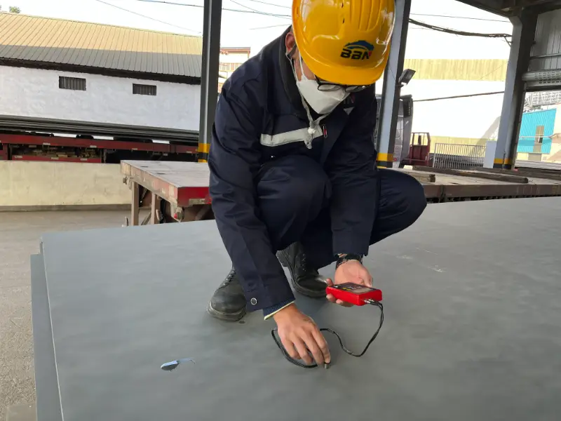 Random Inspection of Steel Plate Thickness