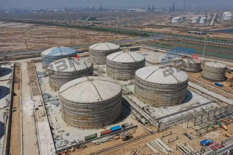 Prefabrication and Fabrication of ASTM A537CL2 Steel Plates for Large-Diameter Crude Oil Storage Tan