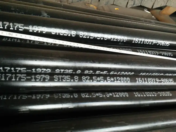 DIN 17175 ST45-8 Seamless Boiler Tube